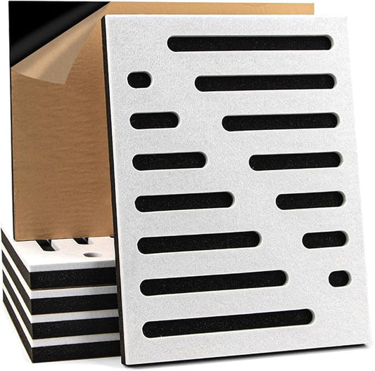 Art3d 6-Pack Self-Adhesive Soundproof Acoustic Panels