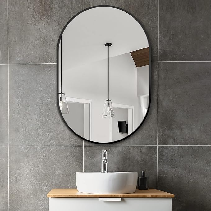 Bathroom Vanity Mirror for Wall, Living Room, HD Tempered Glass, Wall Mounted