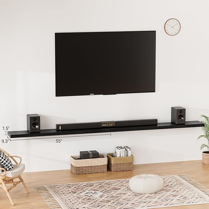 Heimlove 55 Inch Long Floating Shelves