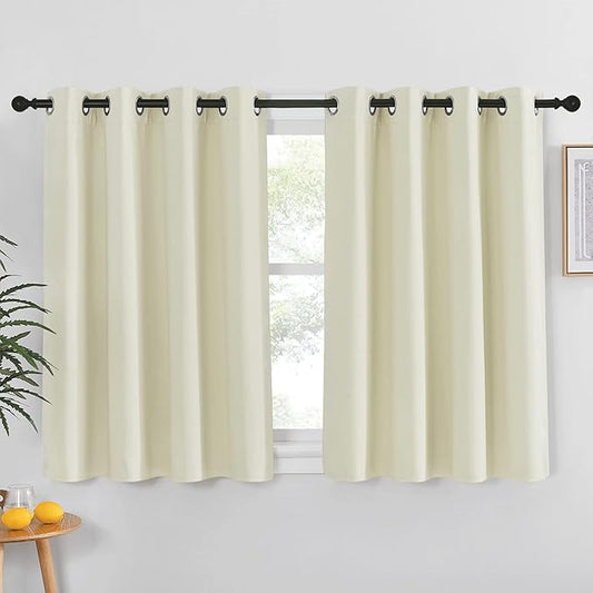 NICETOWN Bedroom Short Blackout Curtain 54 inches Long