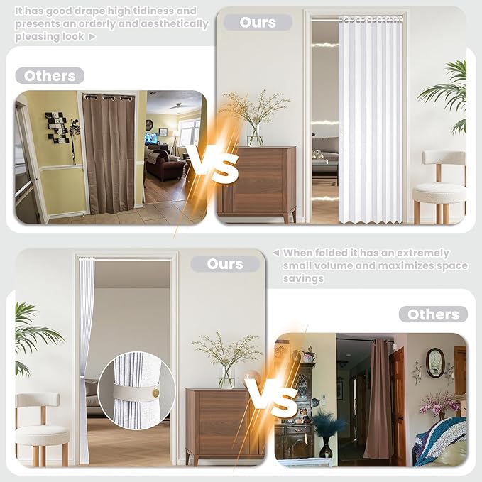 AJAZZ Blackout Magnetic Door Curtain