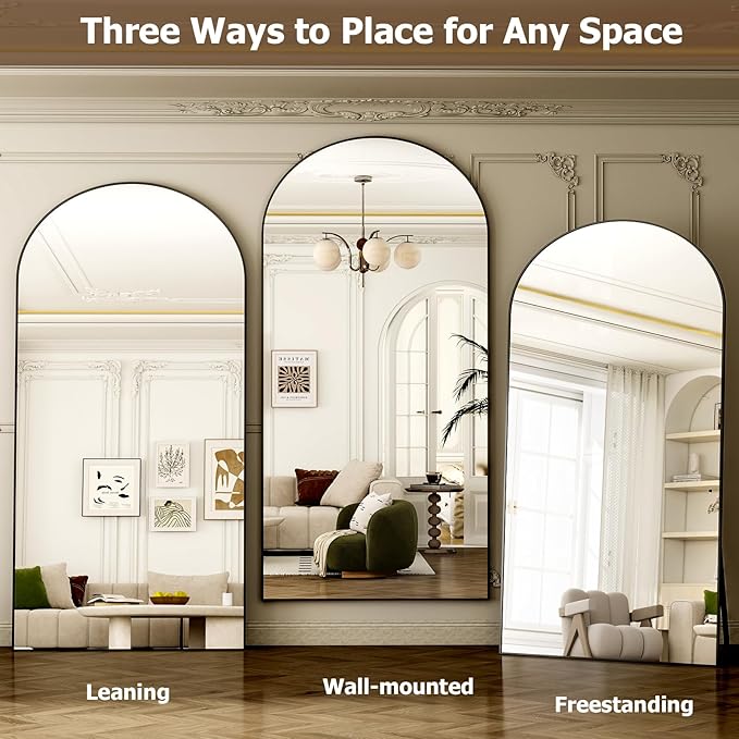 GLSLAND-77 x38 Arched Full Length Mirror