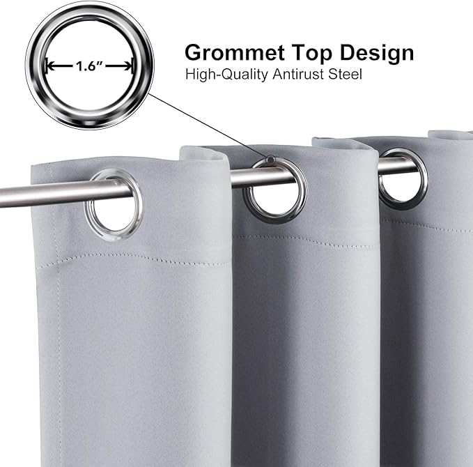 ChrisDowa Grommet Blackout Curtains