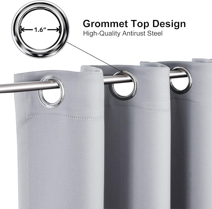 ChrisDowa Grommet Blackout Curtains