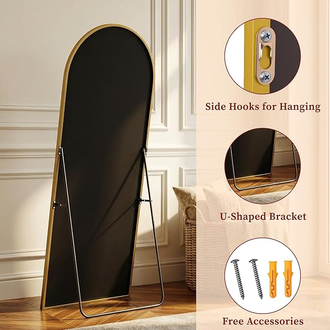 Suidia 78"x38" Arched Full Length Mirror
