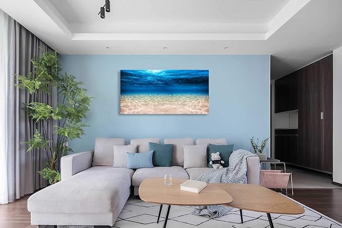 Cao Gen Decor Art-S00762 Print Artwork Blue Ocean Sea Wall Art Canvas Prints