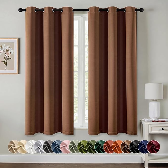 MIULEE Blackout Curtains for Bedroom Living Room 2 Panels, Thermal Insulated