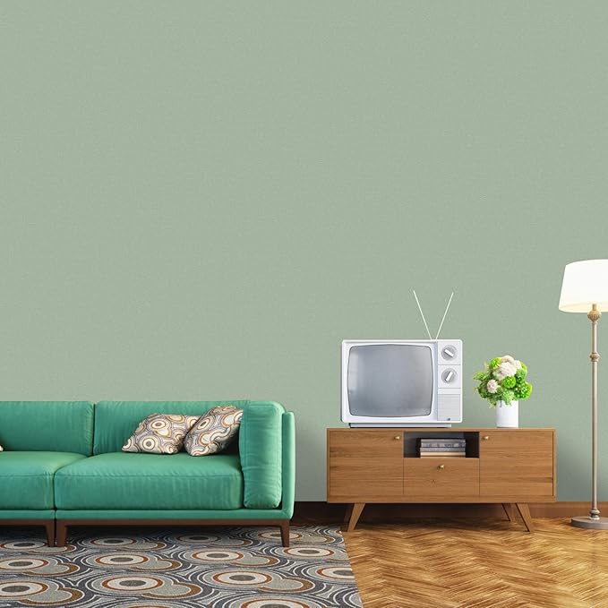practicalWs Sage Green Wallpaper Stick and Peel Green Contact Paper 17.7'' x