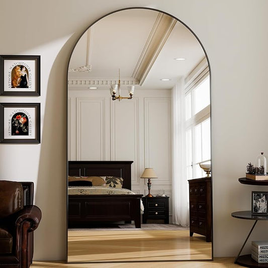 GLSLAND 72"x44" Arched Full Length Mirror – Oversized Full Body Floor Mirror
