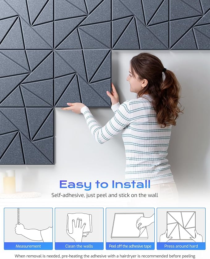 22 Pack Acoustic Panels, Sound Proof Foam Panels
