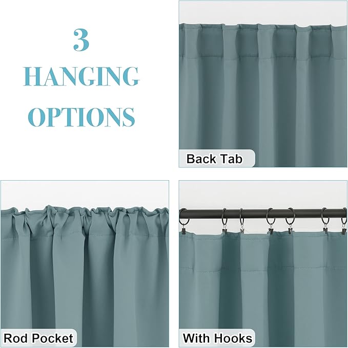 RYB HOME Kitchen Window Curtains