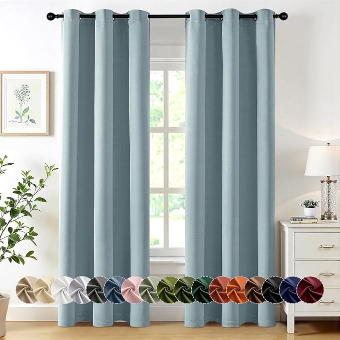 MIULEE Blackout Curtains for Bedroom Living Room 2 Panels, Thermal Insulated
