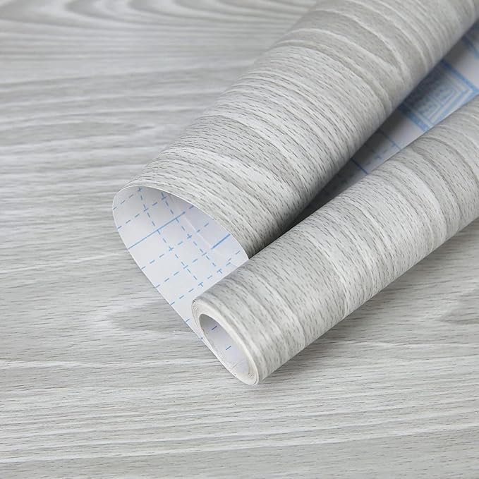practicalWs Grey Wood Wallpaper 17.7''×787.4''
