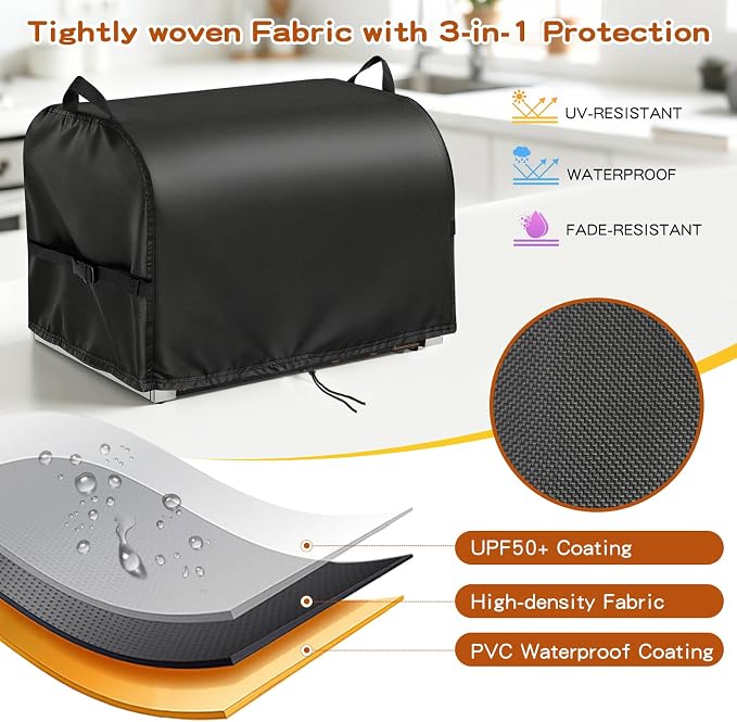 Hot Dog Roller Cover for VEVOR Hot Dog 7/11 Roller, 23inch Hot Dog Grill Cover for Vexon 11-Roller Hotdog Machine, Hotdog Cooker, Warmer,Maker,Toaster-23 L x 19" W x 17" H