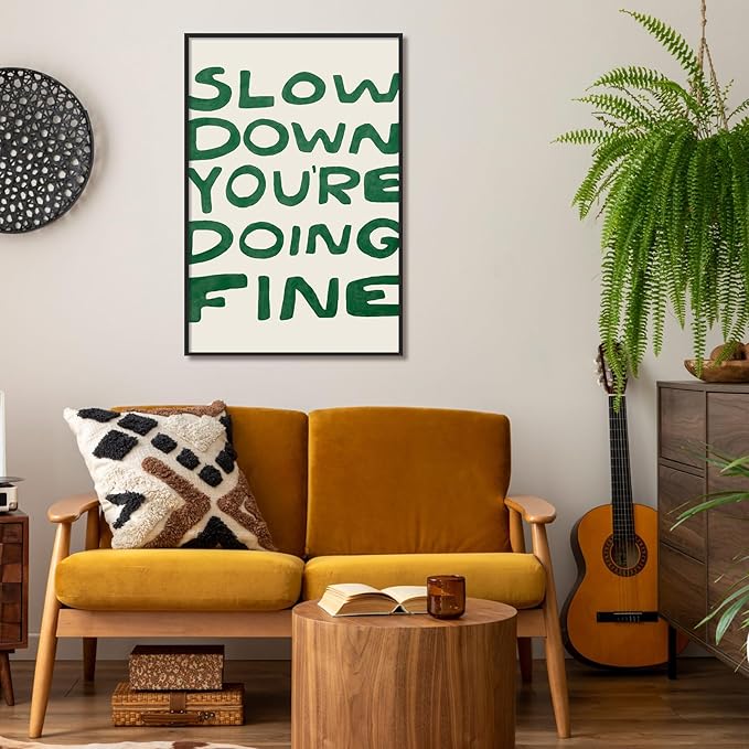 Daily Reminder Positive Canvas Wall Art, Positive Affirmations Wall Decor