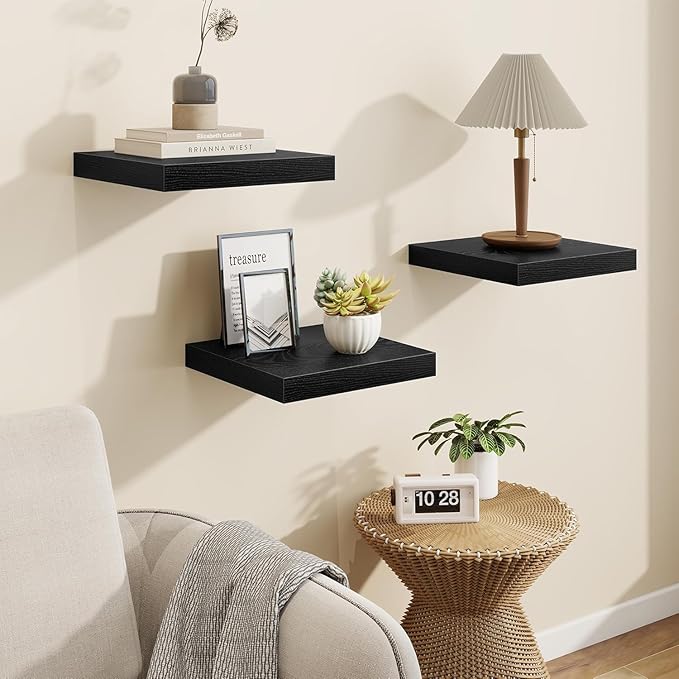 Vivelove 2" Thick Floating Shelves