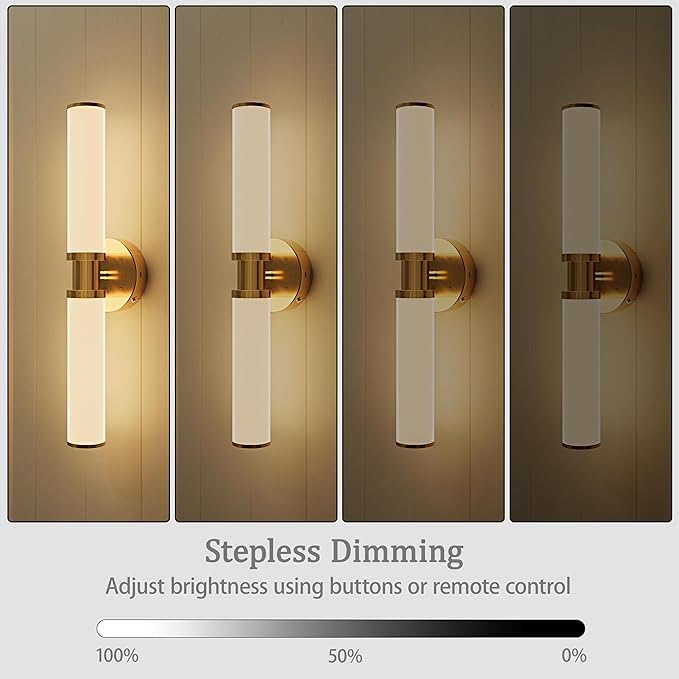 Rayogale Battery Operated Wall Sconce Set of 2, Modern Rechargeable Wall Lights