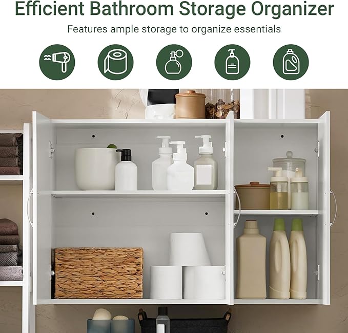 SoBuy Wall Cabinet Laundry Room, Medicine Cabinet