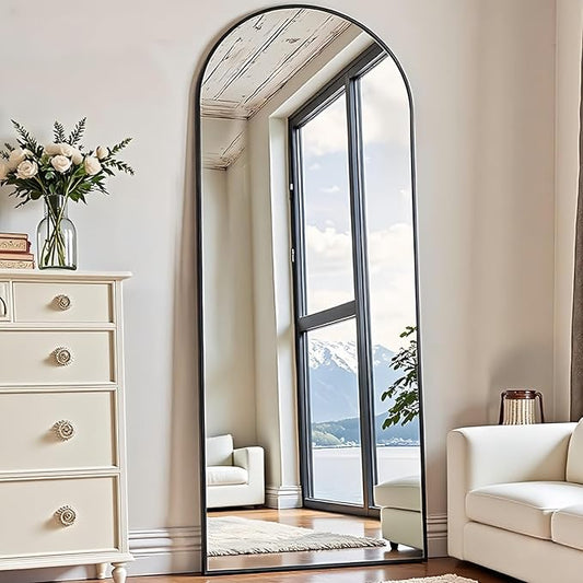 Rowjut Floor Mirror Arched Full Length Mirrors, Mirror Full Length Standing