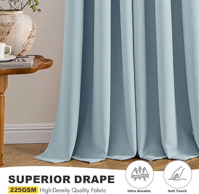 MIULEE Blackout Curtains for Bedroom Living Room 2 Panels, Thermal Insulated