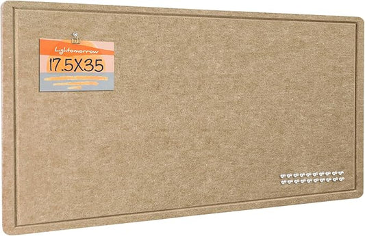 Lightomorrow Bulletin Board, 35 x 17 1/2 inches Felt Board