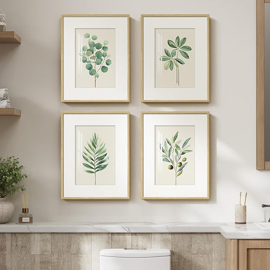 Framed Sage Green Botanical Wall Art