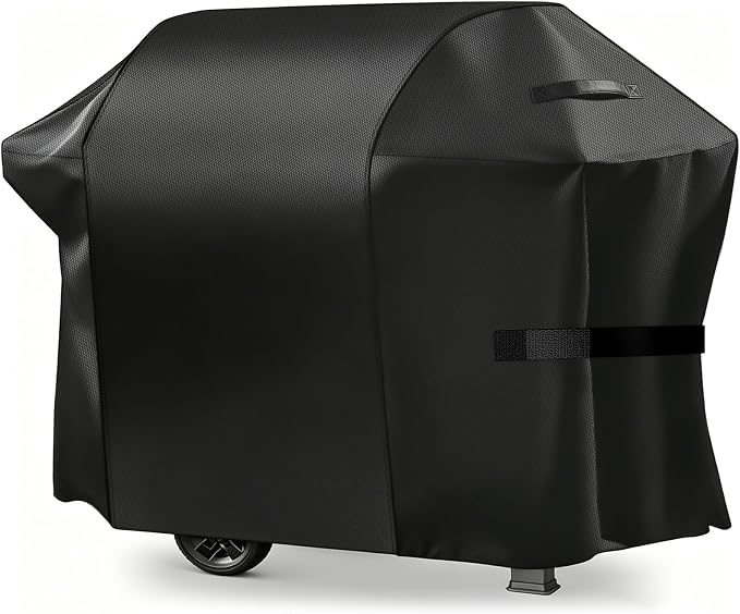 Grill Cover, 58-inch Heavy Duty Oxford Outside Waterproof Grill Covers, Dust-Proof Windproof UV Resistant BBQ Gas Cover Fit Most Brands Char Broil, Weber, Brinkmann, Holland