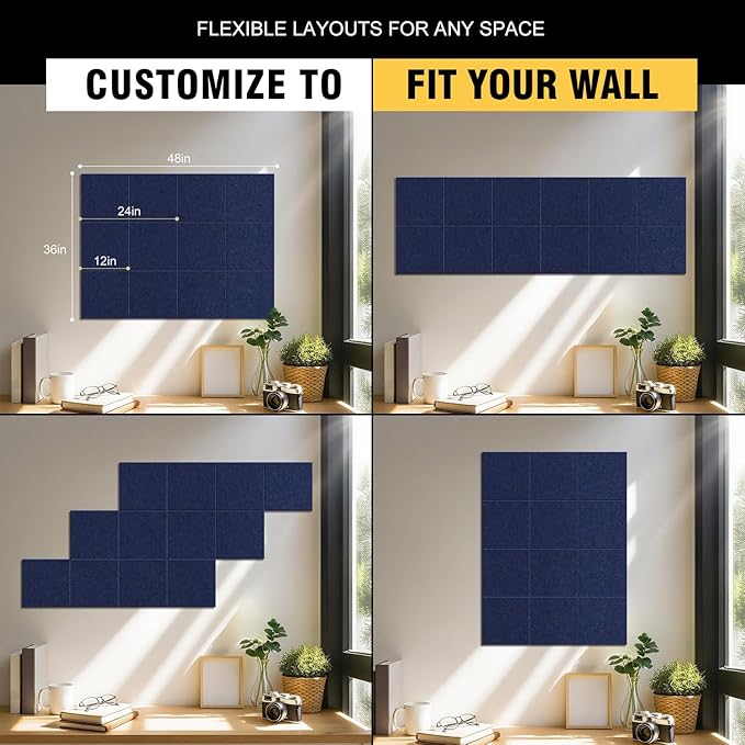 TSJOFFICE Large Cork Board for Wall
