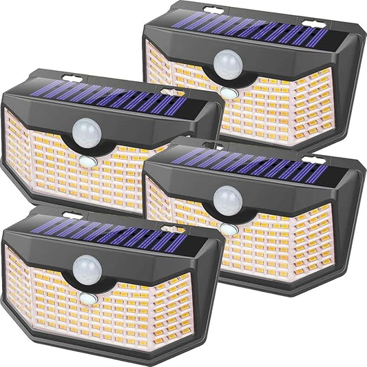 HMCITY 120 LED Outdoor Solar Lights-