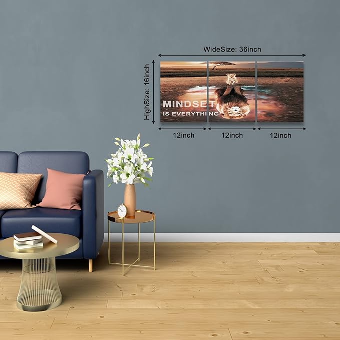 KAWAHONE Inspiration Quotes Wall Art, Motivational Determination Patience