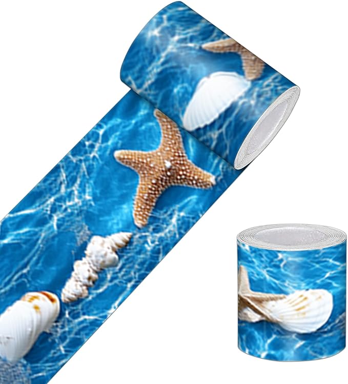 HOMETITUTE Wallpaper Border 4x196 Inch Peel and Stick Wall Border Wallpaper