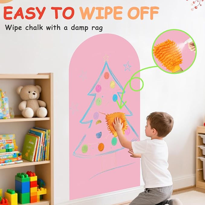 Magnetic Wall Decal 39.3x17.5 Inch Pink Color Magnetic Wall Decal Magnet Wall