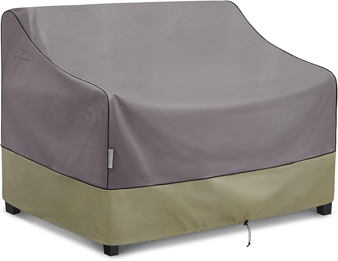 KylinLucky Outdoor Patio Sofa Cover fit 58 x 32.5 x 33 inch, 57 x 31.5, 56 x 31 Waterproof Weatherproof Heavy Duty 600D Garden Furniture Cover for Outside Sofa Couch