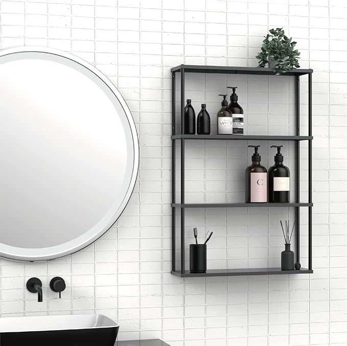 Mango Steam Wall-Mounted Steel Shelving Unit