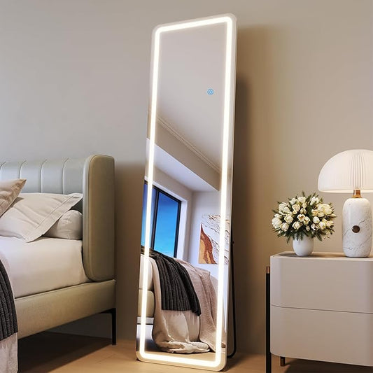 Full Length Mirror with LED Lights, LED Mirrors Full Length Floor Mirror Full