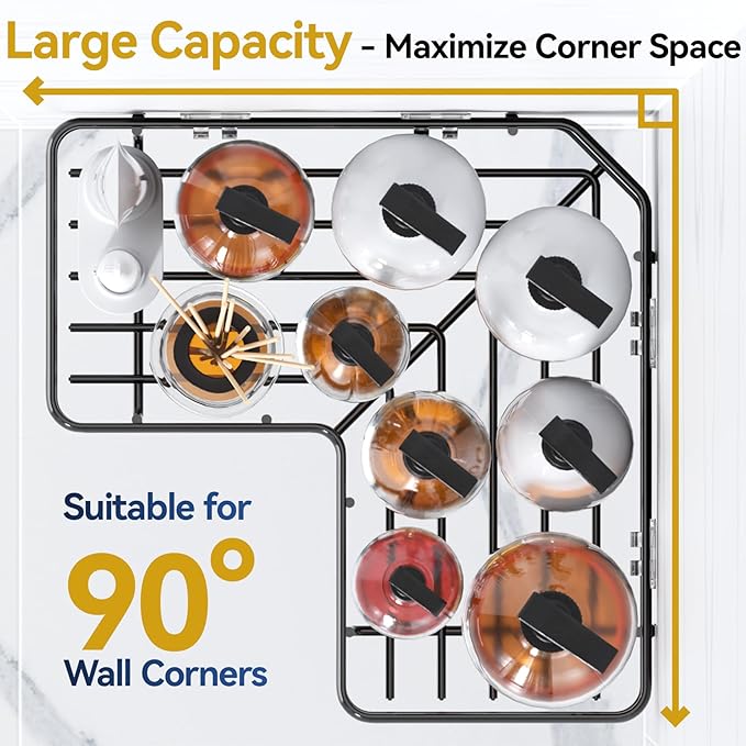 YASONIC Corner Shower Caddy 2 Pack, No Drill Adhesive Shower Storage Shelves