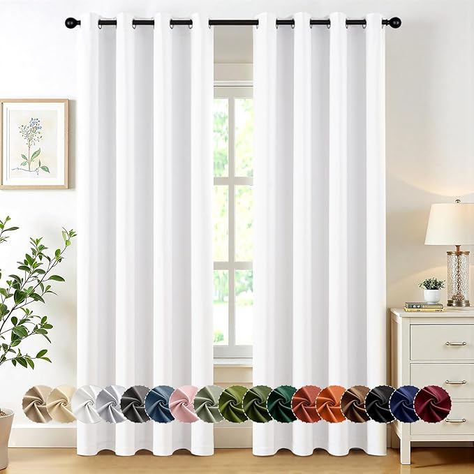 MIULEE Blackout Curtains for Bedroom Living Room 2 Panels, Thermal Insulated