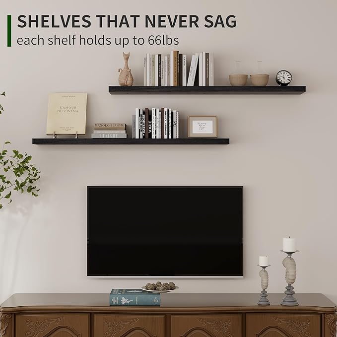 Marsmiles Wood Floating Shelves