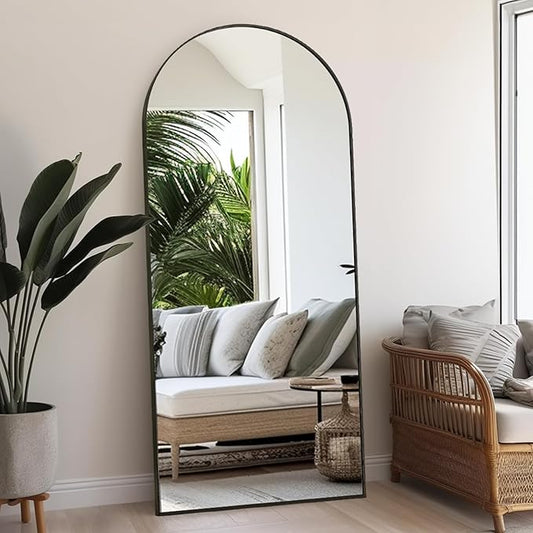 Rowjut Floor Full Length Mirror, Arched Mirrors Full Length 71"x30"