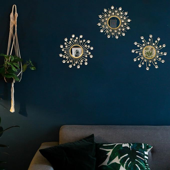 Mirror Wall Decor Wall Mirrors Decorative Sunburst Boho Mirror Gold Mirror Wall