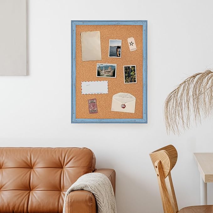 DOLLAR BOSS Cork Boards for Walls, 24 X 18 Inches Bulletin Board Decorative