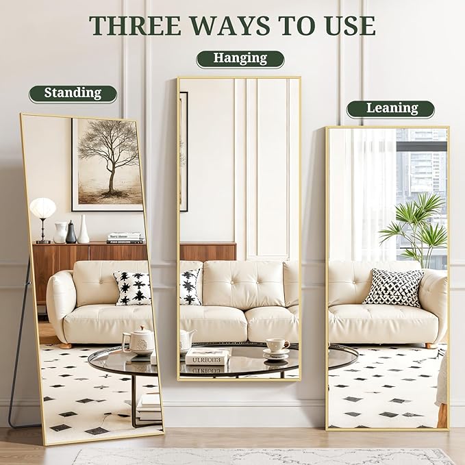 Mirror Full Length 64"x21" Full Body Floor Mirror
