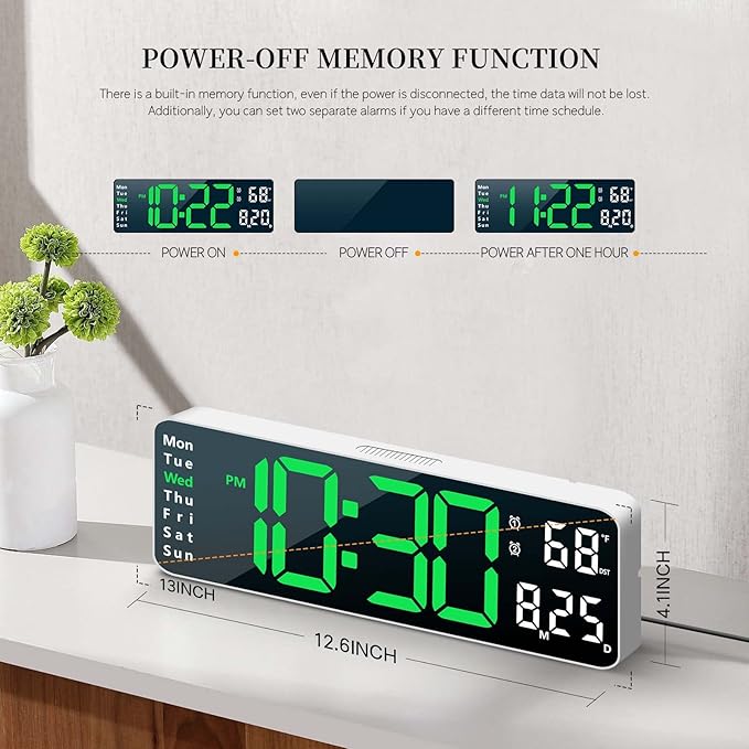 Digital Clock, Digital Wall Clock