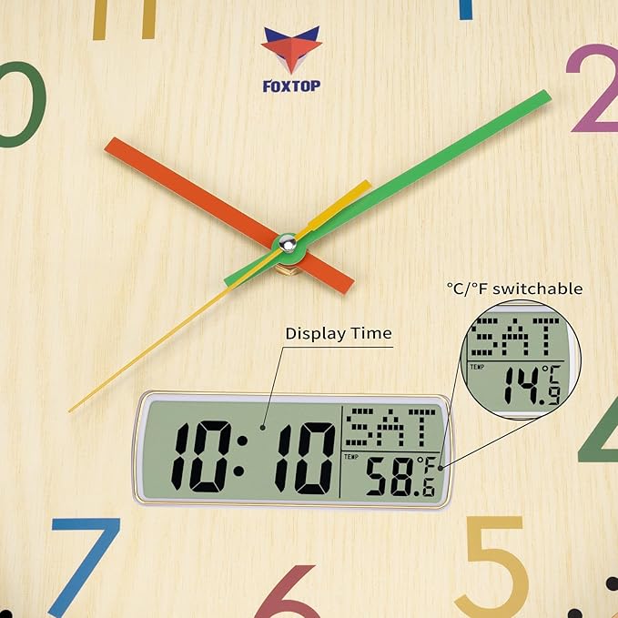 Foxtop Digital and Analog Learning Clock