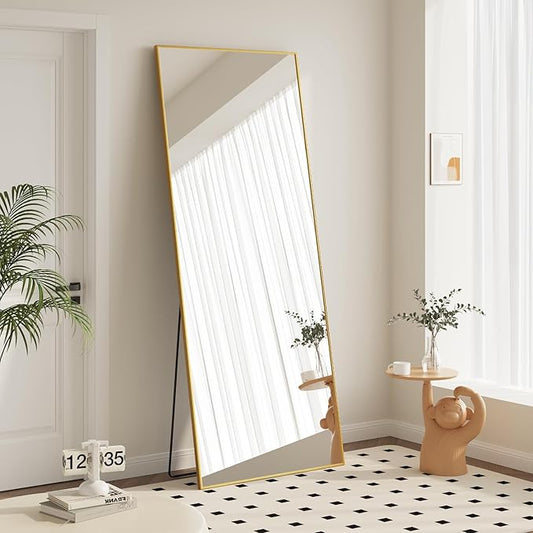 Sweetcrispy 68"x26" Full Length Mirror, Leaning or Standing Full Body Mirror