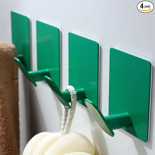 DELITON 4 Pack Colorful Hanging Hooks