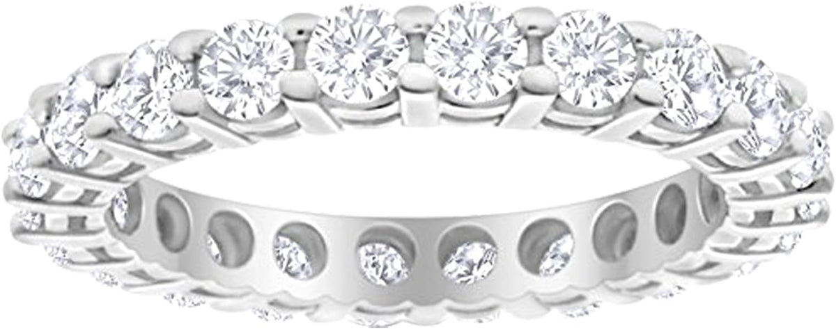 Houston Diamond District 1-10 Carat LAB GROWN Diamond Eternity Wedding Anniversary Stackable Ring Band for Women Ultra Premium Collection (E-F Color VS2-SI1 Clarity)