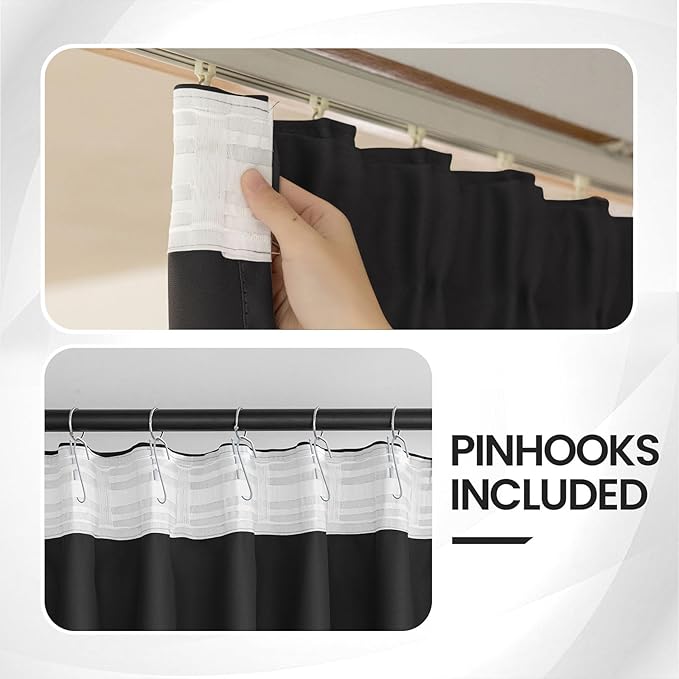 Floor to Ceiling Curtains for Wall Ceiling Mount Track, Room partition Extra
