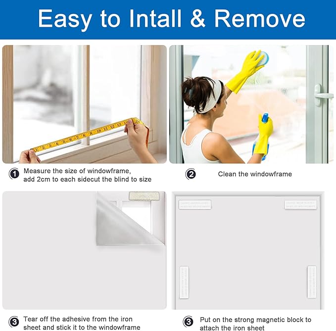 Blackout Blind Accessory, 12Pair Magnetic Closure