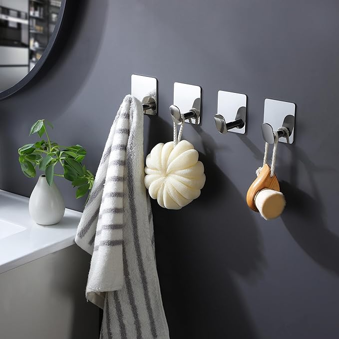 DELITON Towel Hooks for Bathrooms